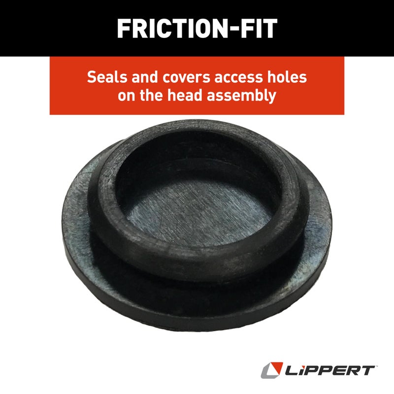 Lippert Components Lippert Replacement Power Tongue Jack Cover Side Plug for RVs or Travel Trailers, 1.38" Outer Diameter, 0.83" Inner Diameter, Fits Both Sides of Electric Head, Seals & Covers Access Hole - 225875 - Image 5